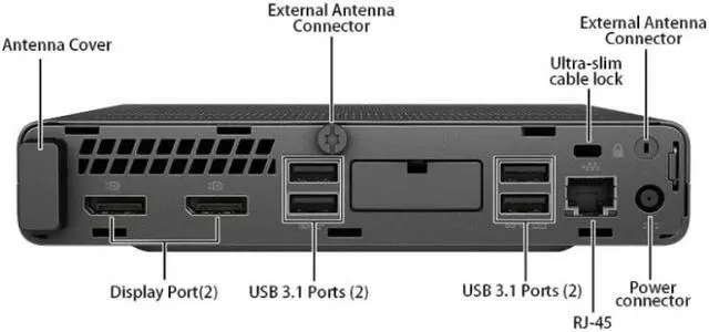 Alt view image 3 of 3 - HP EliteDesk 800 G5 Desktop Mini PC Intel Core i5-9500T 16GB RAM 512GB SSD Windows 11 Pro