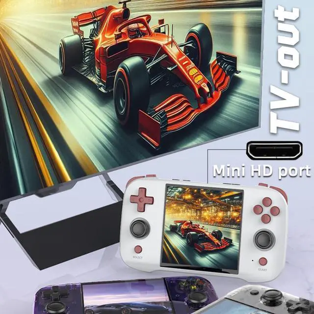 Alt view image 4 of 5 - R46S Handheld Game Console 4 inch 64GB (Black)