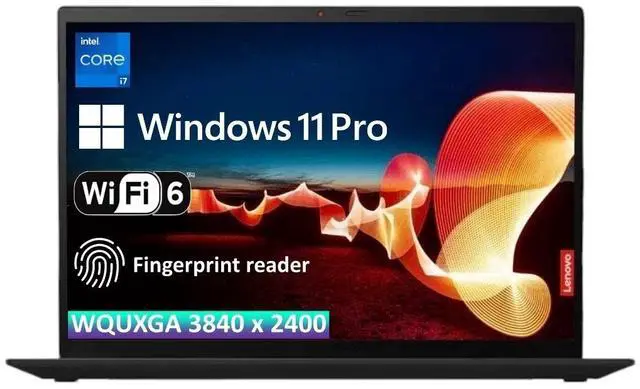 Main image of Lenovo ThinkPad X1 Carbon Gen 9, Business Laptop, Intel Core i7-1185G7, 16GB RAM, 512GB SSD, 14in WQUXGA 3840 x 2400, Wi-Fi 6, Fingerprint Reader, Windows 11 Pro