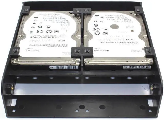 Alt view image 4 of 6 - 2.5" 3.5" HDD SSD Tray to 5.25"Floppy Drive Bay PC Case Adapter Mounting Bracket