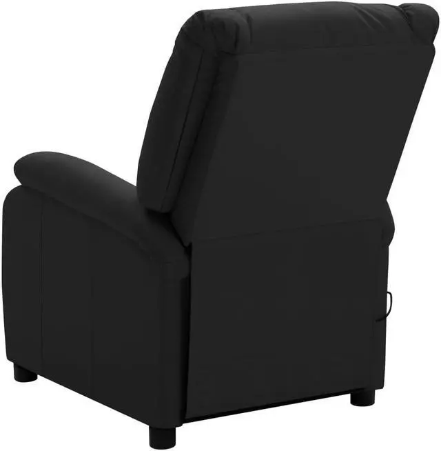 Alt view image 17 of 17 - vidaXL Massage Chair Black Faux Leather Electric Recliner Adjustable Chair