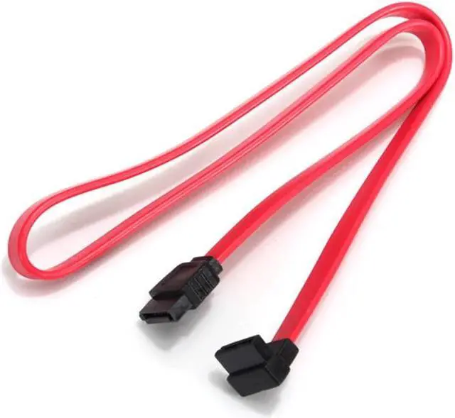 Alt view image 4 of 5 - Quality 2PCS 50cm 7 Pin SATA Right Angle to Straight DATA Hard Disk Drive HD Cable Connector 1.5Gbps