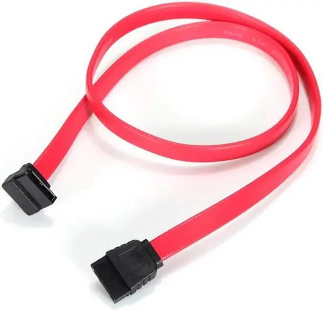 Alt view image 3 of 5 - Quality 2PCS 50cm 7 Pin SATA Right Angle to Straight DATA Hard Disk Drive HD Cable Connector 1.5Gbps