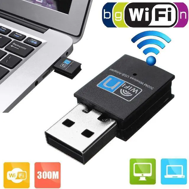 Alt view image 3 of 5 - USB wifi Adapter 802.11n 300Mbps Wi Fi Adapter Dongle Network LAn Card Wifi Receiver Networking Cards
