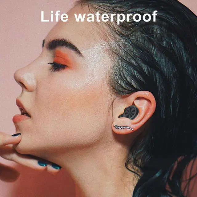 Alt view image 2 of 5 - Display V 5.0 bluetooth Earphones TWS Earbuds 8D HiFi Stereo True Wirelss  terproof Call Reminder Gaming Sport Mic Earbuds
