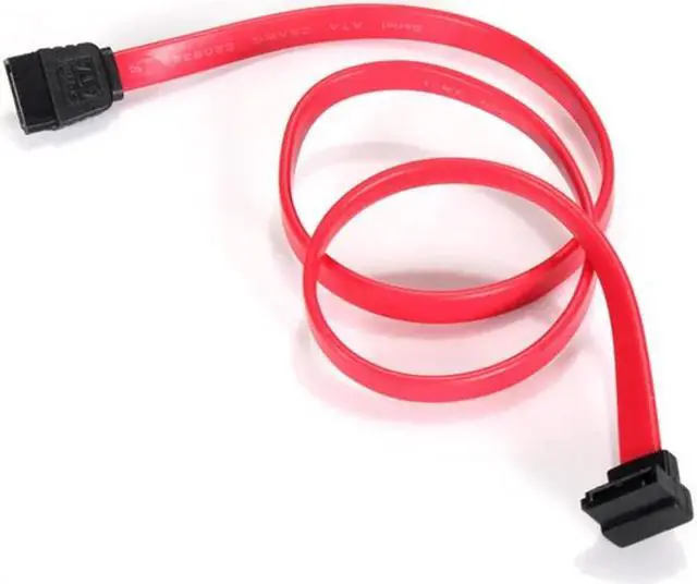 Alt view image 2 of 5 - Quality 2PCS 50cm 7 Pin SATA Right Angle to Straight DATA Hard Disk Drive HD Cable Connector 1.5Gbps