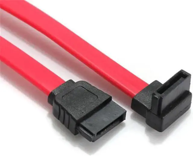 Alt view image 5 of 5 - Quality 2PCS 50cm 7 Pin SATA Right Angle to Straight DATA Hard Disk Drive HD Cable Connector 1.5Gbps