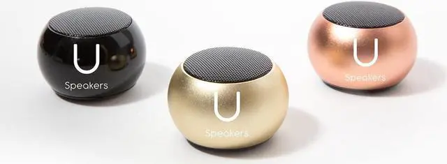 Alt view image 2 of 3 - fashionit u mini speaker  portable wireless bluetooth 4.2 with builtin mic & remote shutter black  4hour playtime, rechargeable, aluminum shell  perfect for apple iphone ios android