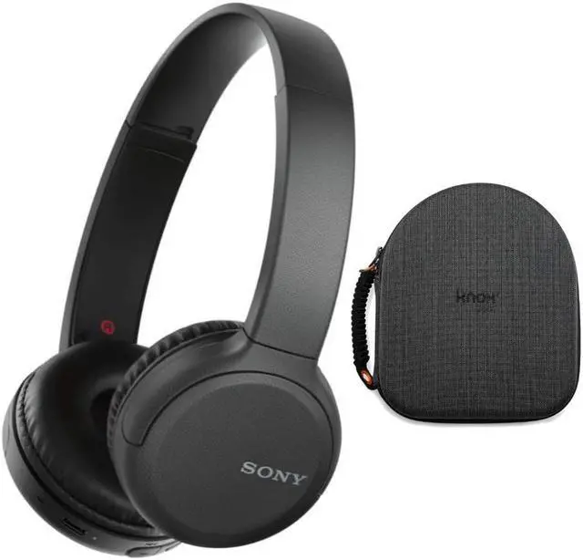 Alt view image 14 of 20 - Sony WH-CH510 Wireless On-Ear Headphones, Black (WHCH510/B) with Hardshell Headphone Case Bundle (2 Items)