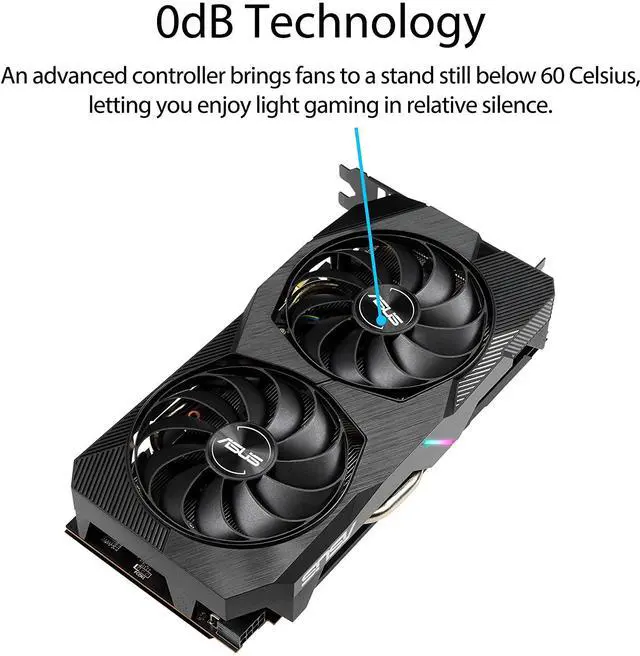 Alt view image 3 of 6 - ASUS AMD Dual Radeon RX 5500 XT EVO OC Edition Gaming Graphics Card (PCIe 4.0, 4GB GDDR6 Memory, HDMI, DisplayPort, Full HD Gaming, Axial-tech Fan Design, Auto-Extreme, Metal Backplate)
