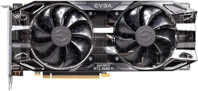 Alt view image 3 of 7 - EVGA GeForce RTX 2080 Ti Black Edition Gaming, 11GB GDDR6, Dual HDB Fans & RGB LED Graphics Card 11G-P4-2281-KR (Renewed)