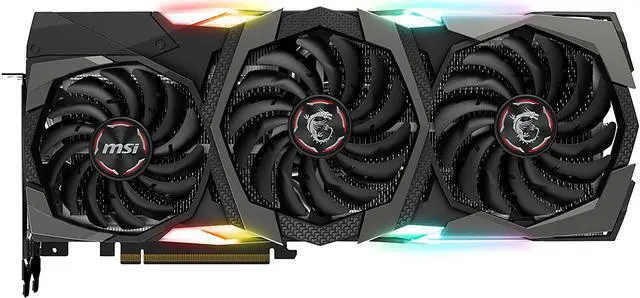 Alt view image 2 of 3 - MSI GAMING GeForce RTX 2080 Ti GDRR6 352-bit HDMI/DP/USB Ray Tracing Turing Architecture Graphics Card (RTX 2080 TI GAMING X TRIO)
