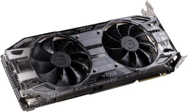 Alt view image 6 of 7 - EVGA GeForce RTX 2080 Ti Black Edition Gaming, 11GB GDDR6, Dual HDB Fans & RGB LED Graphics Card 11G-P4-2281-KR (Renewed)
