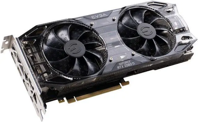 Alt view image 4 of 7 - EVGA GeForce RTX 2080 Ti Black Edition Gaming, 11GB GDDR6, Dual HDB Fans & RGB LED Graphics Card 11G-P4-2281-KR (Renewed)