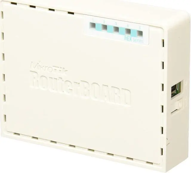 Alt view image 9 of 15 - Mikrotik hEX RB750Gr3 Router with 5x Gigabit Ethernet Ports 1x USB Port and 1x microSD Slot