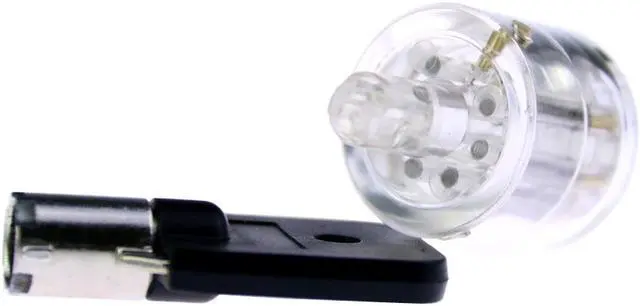 Alt view image 2 of 7 - 7 Pin Plum Lock Cylinder Transparent Tubular Lock Visible Pick Cutaway Practice View Padlock Training Skill for Locksmith