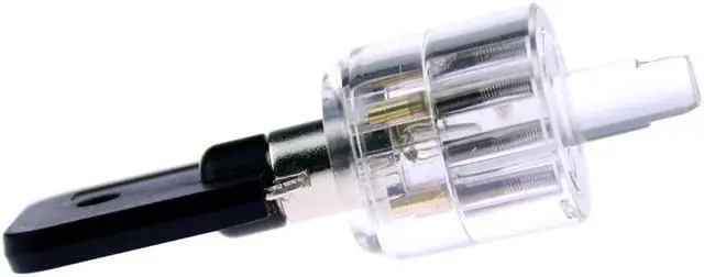 Alt view image 6 of 7 - 7 Pin Plum Lock Cylinder Transparent Tubular Lock Visible Pick Cutaway Practice View Padlock Training Skill for Locksmith