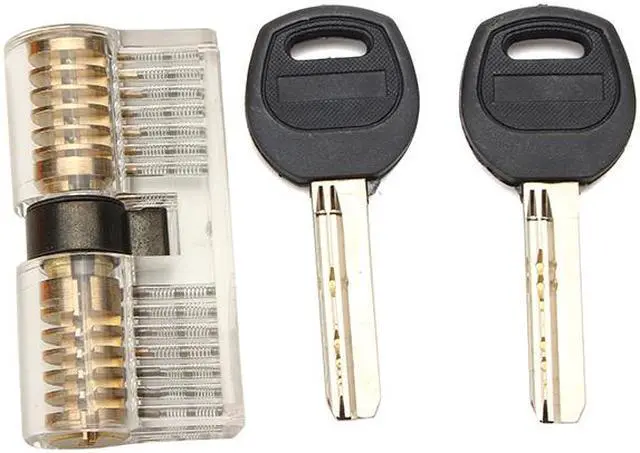 Alt view image 7 of 7 - 6Pcs Transparent Practice Padlocks Kit Locksmith Practice Training Skill Set - OEM