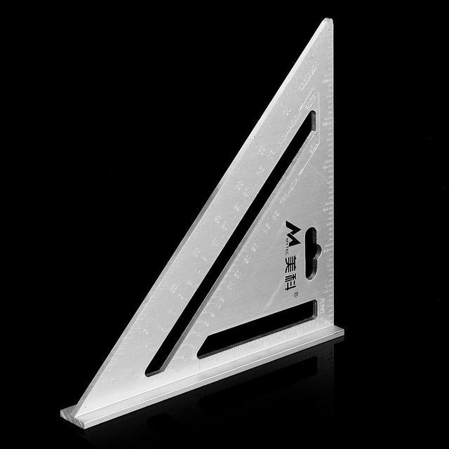 7.4‘’ Metric Aluminum Alloy Speed Rafter Triangle Ruler Woodworking Marking Tool 
