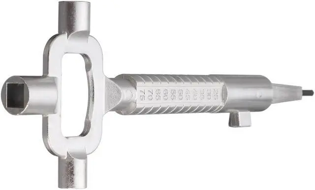 Alt view image 7 of 7 - Sliver Locksmith Tool Multi Purpose Cylinder Gauge Cam Turner Spindle Turner