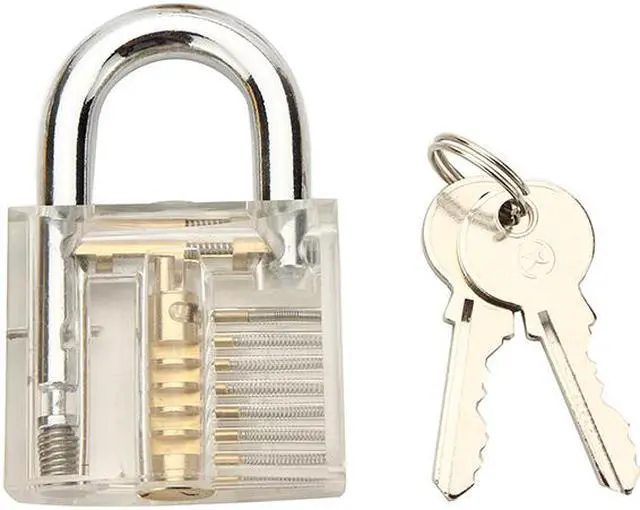 Alt view image 2 of 7 - 6Pcs Transparent Practice Padlocks Kit Locksmith Practice Training Skill Set - OEM