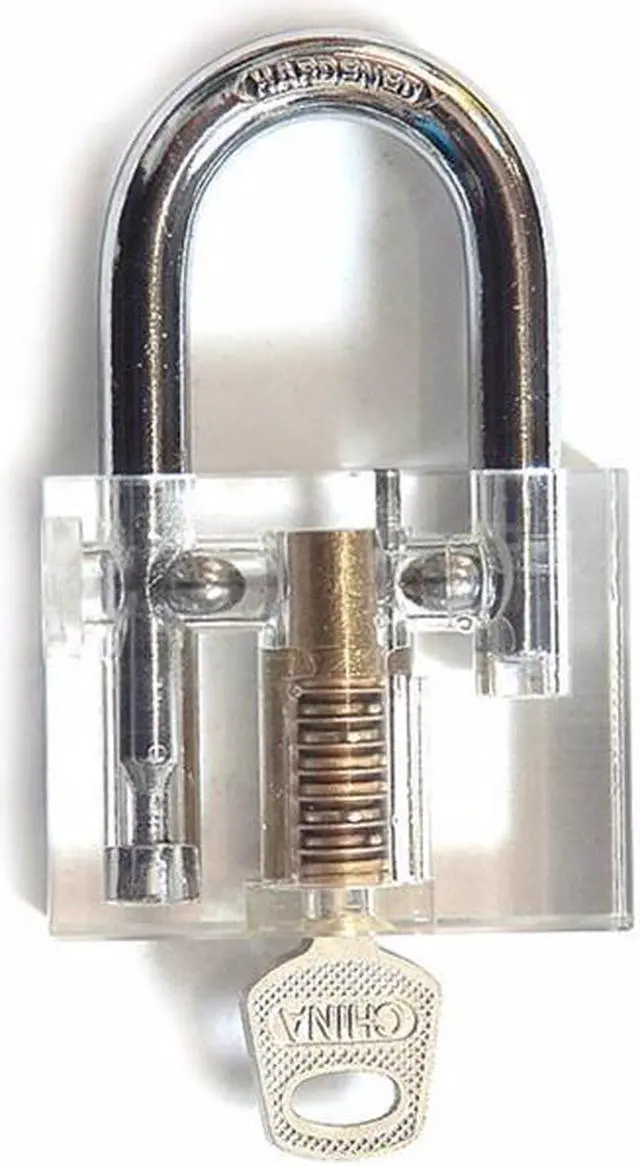 Alt view image 3 of 7 - 6Pcs Transparent Practice Padlocks Kit Locksmith Practice Training Skill Set - OEM