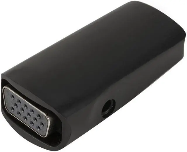 Alt view image 3 of 7 - FHD 1080P HDMI Female to VGA Female Mini Adapter with Audio Cable HDMI to VGA Converter for PC Laptop Computer Display Projector Black