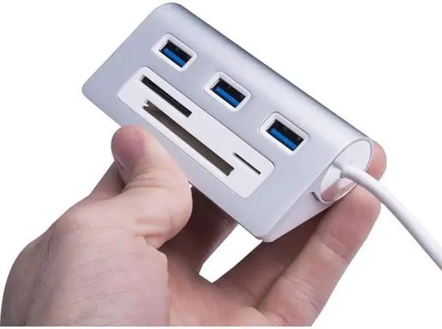 Alt view image 18 of 20 - Sabrent 3 Port Usb 3.0 Hub With Cf/Sd/Tf Card Reader