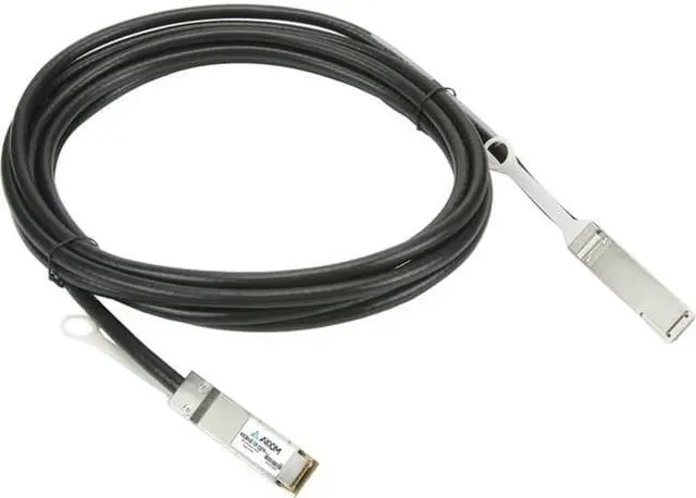 Alt view image 5 of 8 - Axiom QSFP+ to QSFP+ Passive Twinax Cable 2m