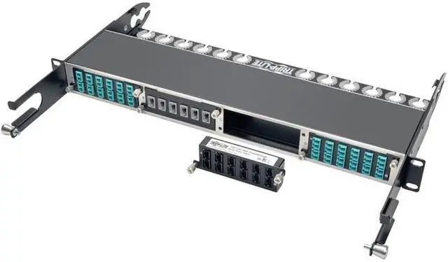 Alt view image 10 of 14 - Tripp Lite N484-12M24 100Gb/120Gb Pass-Through Cassette - (x12) 24-Fiber MTP/MPO Female to Female