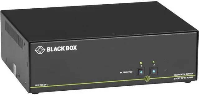 Alt view image 10 of 12 - BLACK BOX SS2P-SH-DP-U SECURE KVM SWITCH, NIAP 3.0 CERTIFIED - 2-PORT, SINGLE-MONITOR, DISPLAYPORT 4K30
