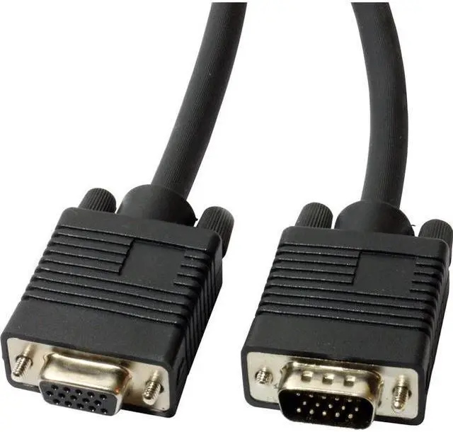 Main image of 4XEM 4XVGAMF10FT 4XEM 10FT High Resolution Coax M/F VGA Extension Cable - VGA for Monitor, KVM Switch, Video Device - Extension Cable - 10 ft - 1 Pack - 1 x HD-15 Male VGA - 1 x HD-15 Female VGA -