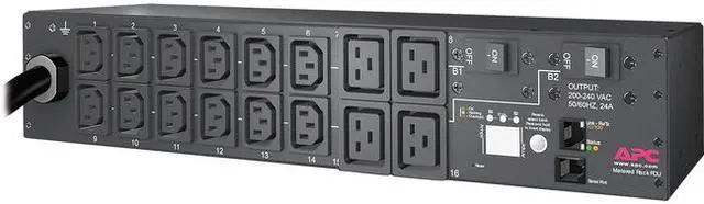 Alt view image 5 of 10 - Schneider Electric AP7811B 30A - 208V, 2U Height Rack-Mountable Metered PDU Power