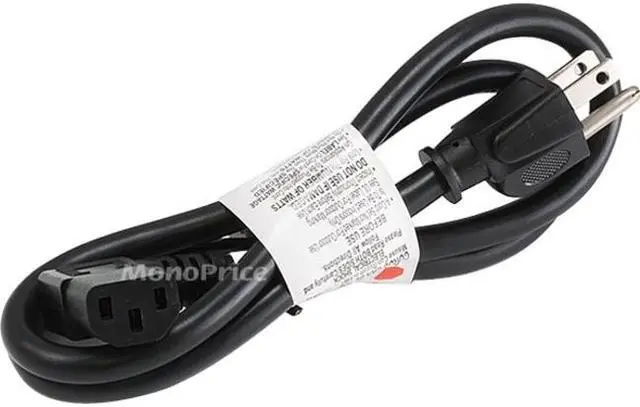 Alt view image 7 of 8 - Right Angle Power Cord Cable 3Ft
