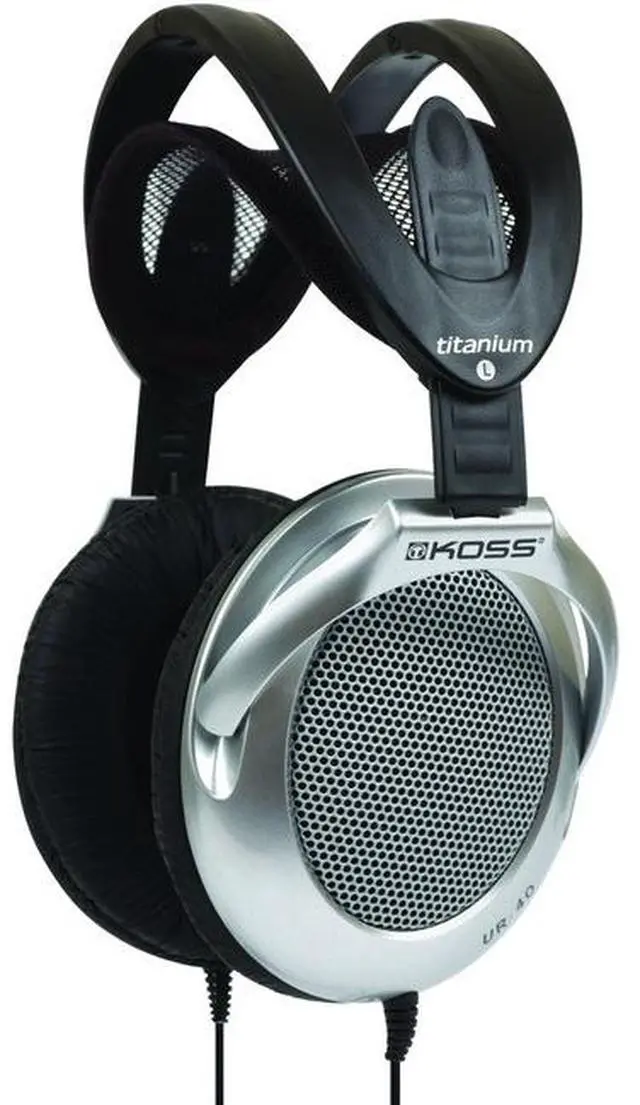 Alt view image 3 of 7 - KOSS Yellow UR40 3.5mm Connector Lightweight Headphones