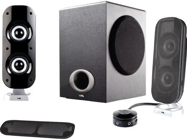 Alt view image 8 of 12 - Cyber Acoustics CA-3810 2.1 Speaker System 40 W RMS CA3810