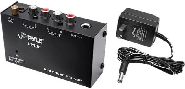 Alt view image 8 of 16 - Pyle - Ultra Compact Phono Turntable Pre-Amplifier w/ 9 V Battery Compartment