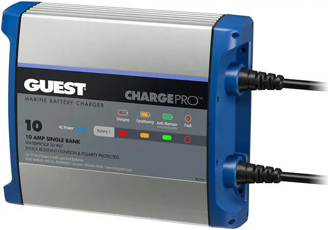 Alt view image 3 of 8 - GUEST 2710A 10A 1 BANK 120V INPUT BATTERY CHARGER
