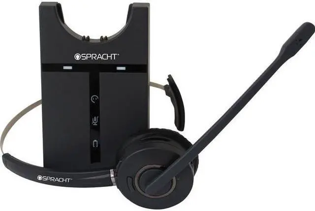 Alt view image 10 of 20 - Spracht - HS-3010 - Spracht ZUM Maestro USB Headset - Mono - Wireless - DECT 6.0 - 350 ft - 32 Ohm - 300 Hz - 3.40 kHz -