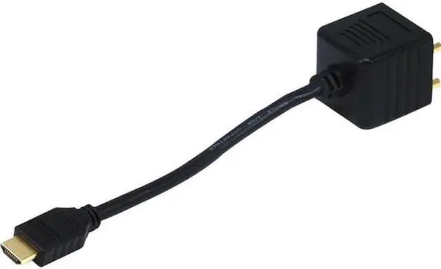 Alt view image 5 of 10 - Monoprice Video Splitter - HDMI Male to 2x DVI-D Female