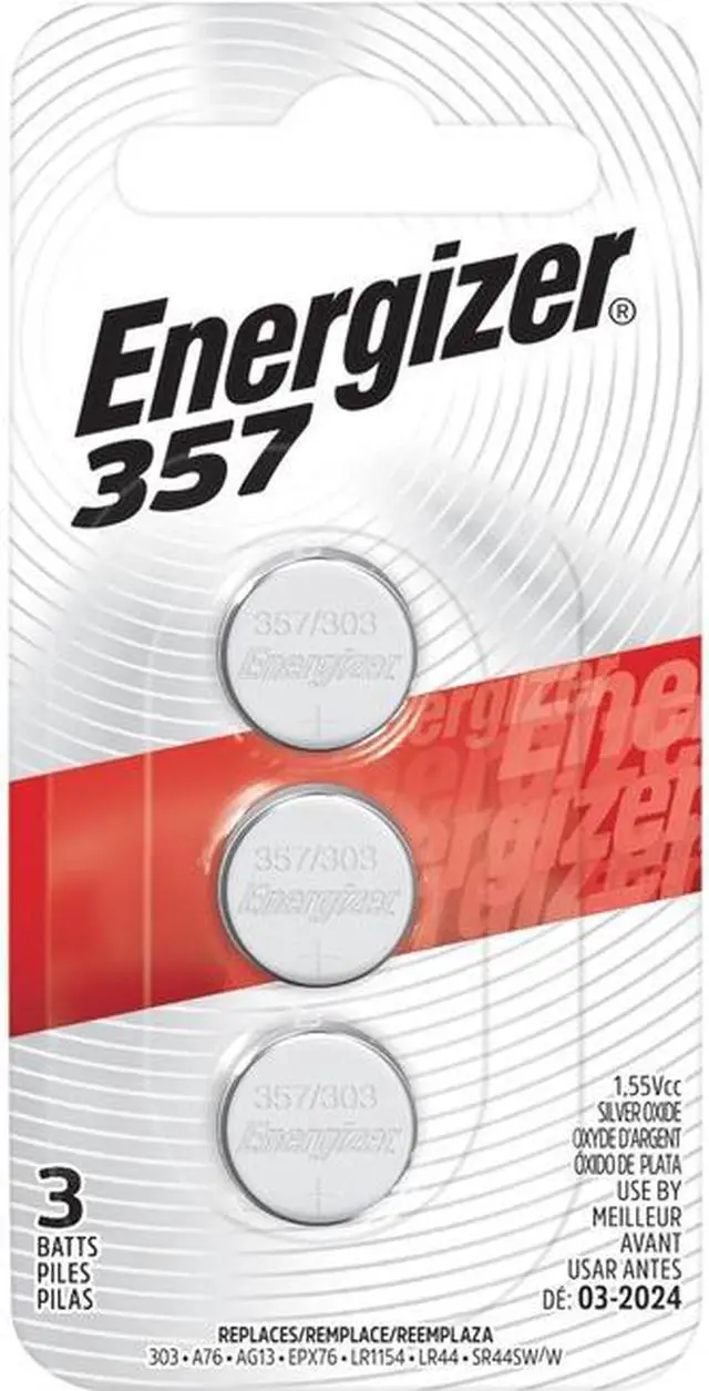 Alt view image 8 of 10 - ENERGIZER-BATTERIES 357BPZ-3 ENERGIZER 357 3V BATTERY 3-PK