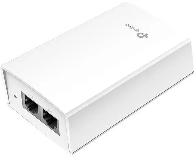 Alt view image 3 of 14 - TP-Link PoE Injector | PoE Adapter 48V DC Passive PoE | Gigabit Ports | Up to 100 Meters(325 feet) | Wall Mountable Design (TL-PoE4824G), White