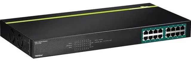 Alt view image 3 of 7 - TRENDNET - BUSINESS CLASS TPE-TG160G 16-PORT GIGABIT POE PLUS SWITCH