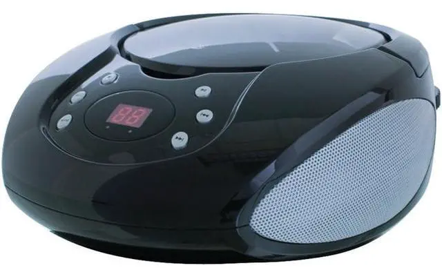 Alt view image 8 of 10 - GPX BC112B Boom Box & CD Player