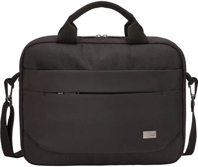 Alt view image 9 of 12 - Case Logic Advantage Adva-111 Black Carrying Case (Attaché) For 10" To 12" Notebook - Black