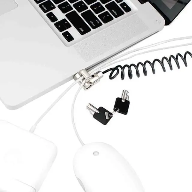 Alt view image 3 of 8 - Maclocks CL15C Universal Coiled Laptop Lock and Peripheral Security Trap