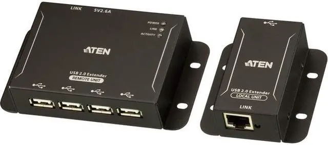 Alt view image 2 of 5 - USB 2.0 4-PORT CAT5 EXTENDER 165 FT