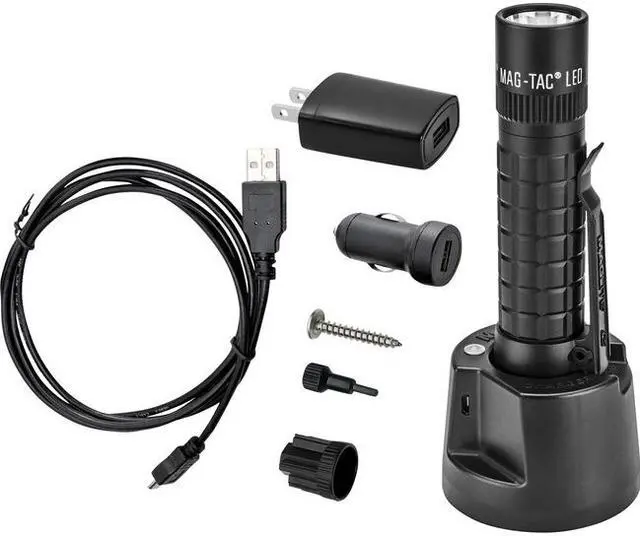 Alt view image 10 of 15 - MAGLITE TRM1RE4 671-Lumen LED MAGTAC Rechargeable Flashlight (Plain Bezel)