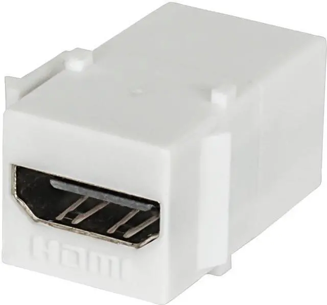 Alt view image 6 of 9 - MANHATTAN HMDI INLINE COUPLER, HDMI FEMALE TO HDMI FEMALE (WHITE). SNAP-IN INSTA