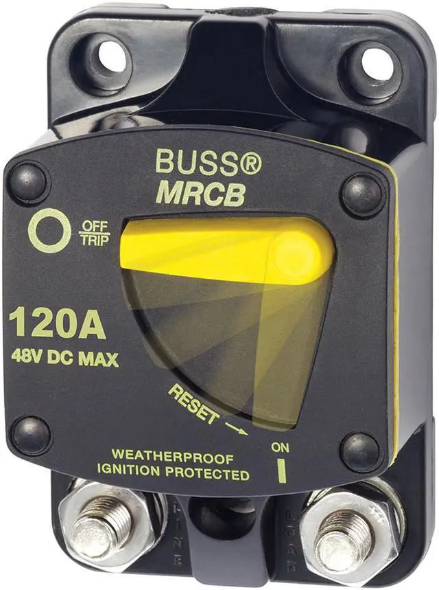 Alt view image 3 of 5 - Blue Sea 7146  187 - Series Thermal Circuit Breaker  -  120Amp [7146]